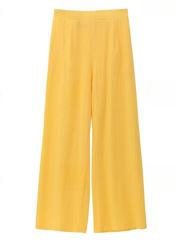 2 Morceaux Collier Bijou Sans Manches Longueur de La Cheville Wedding Guest Tailleurs-pantalons avec Poches