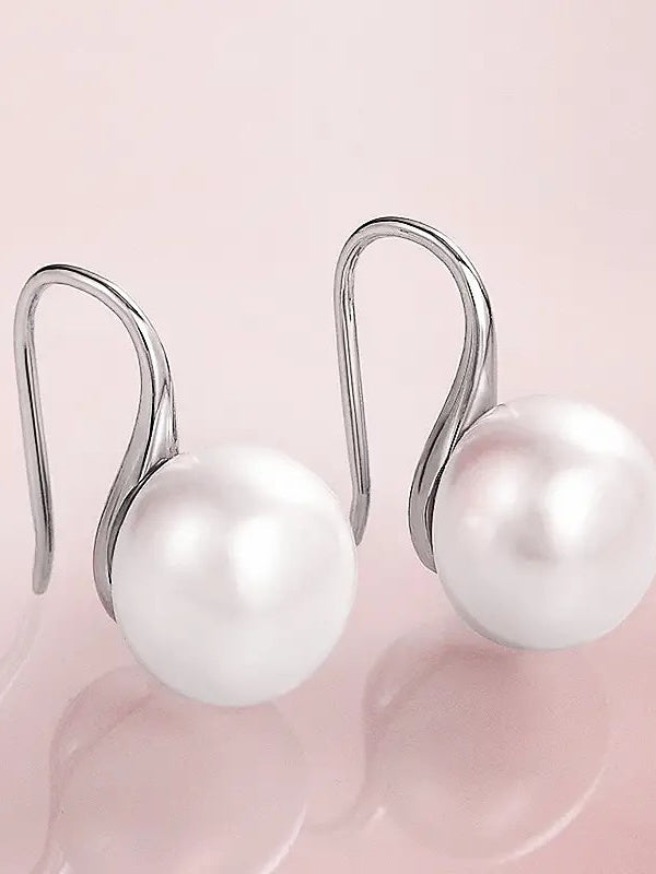 Boucles D'Oreilles en Perles D'Imitation pour Mariage, Travail Quotidien, Boucles D'Oreilles Pendantes Précieuses Classiques pour Femmes