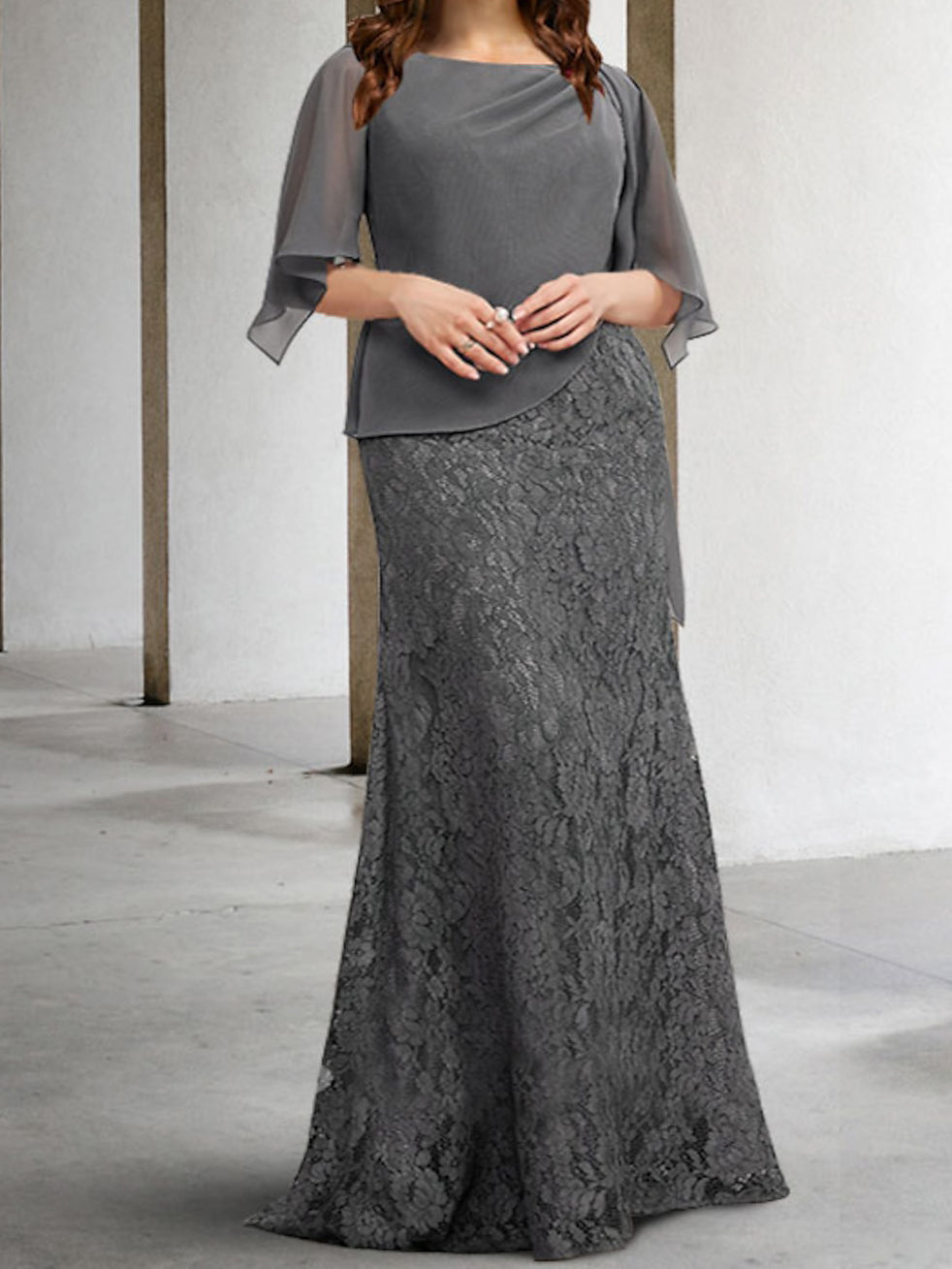 Robes de Mère de la Mariée Fourreau/Colonne avec Appliques