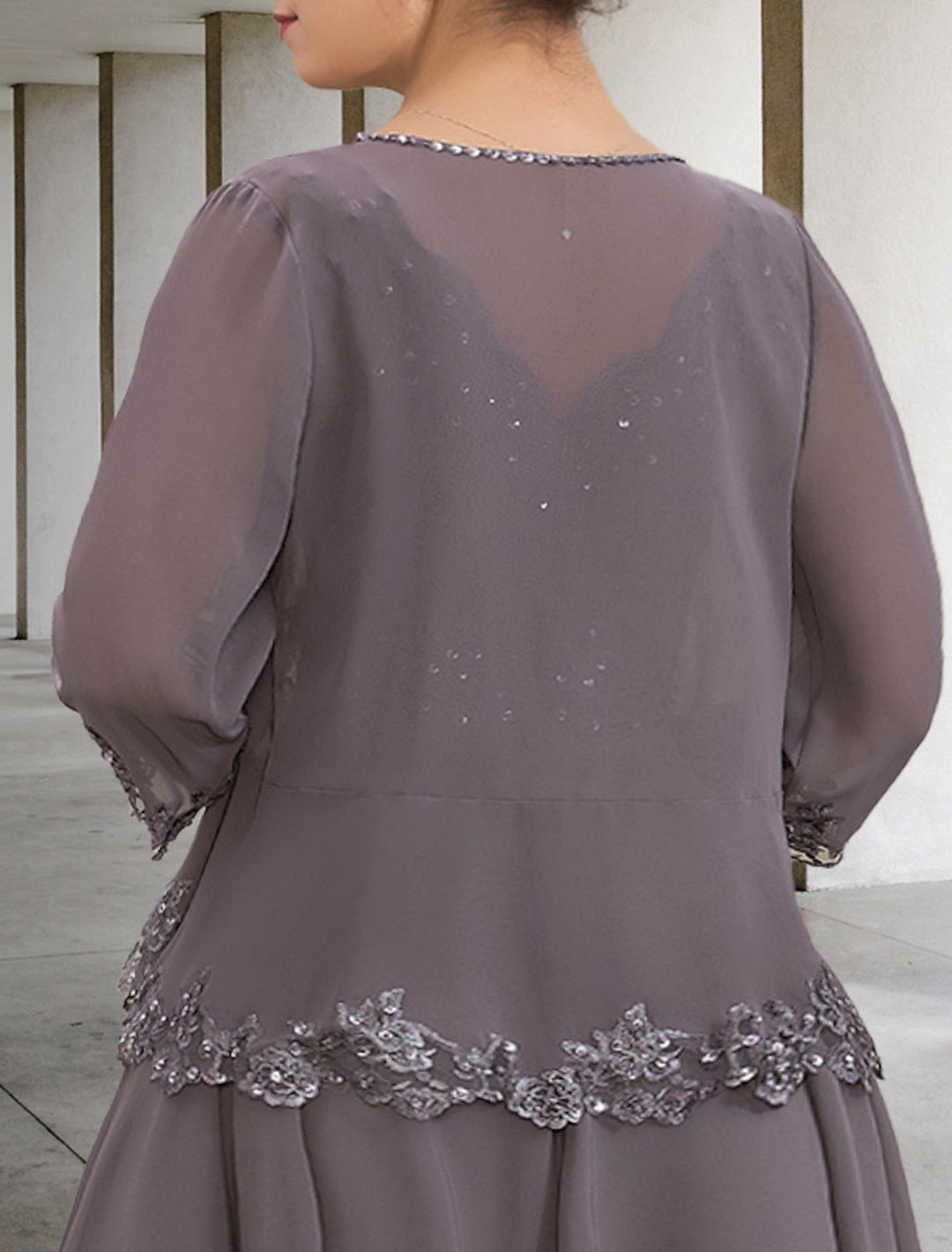 Robes de Mère de la Mariée Coupe A-Line/Princesse avec Appliques et Paillettes