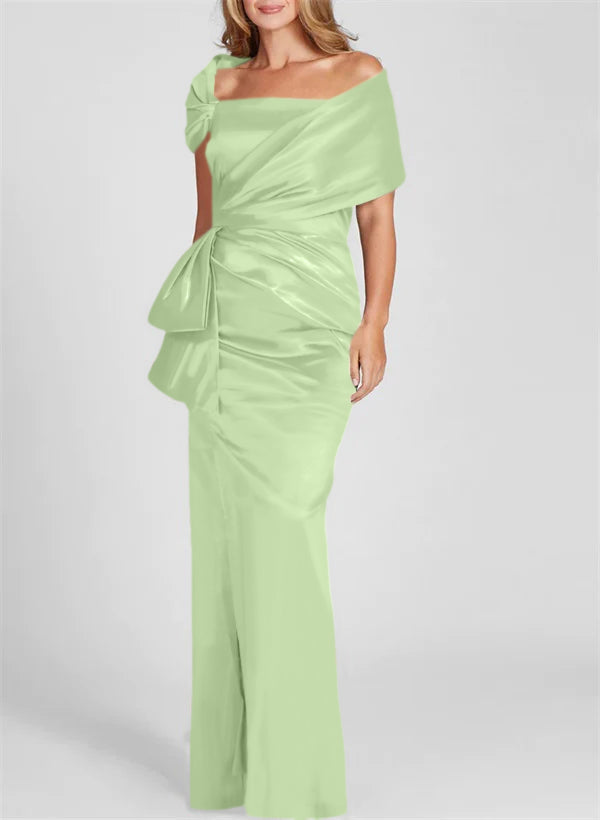 Robes de Mère de la Mariée Fourreau/Colonne à Épaules Dénudées et Longueur Au Sol