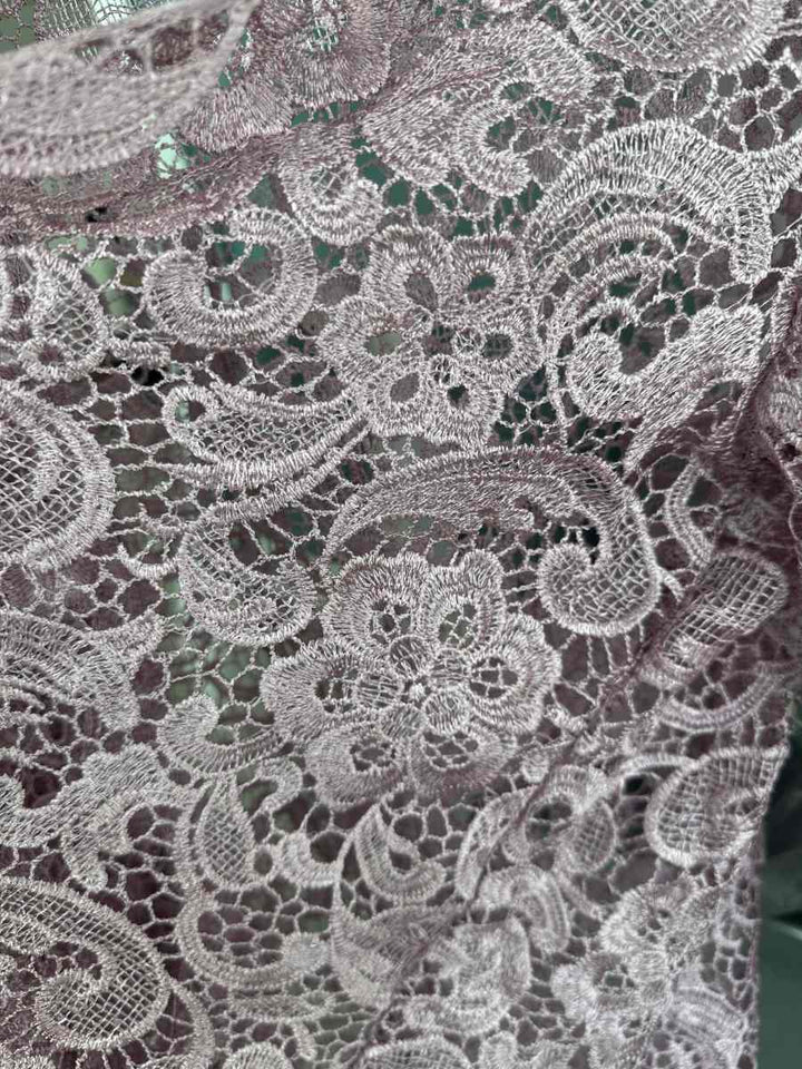 Robe De Mère De La Mariée 2 Pièces Coupe A-line/princesse Avec Décolleté Plongeant Et Longueur Au Sol Et Appliques Plissées Et En Dentelle