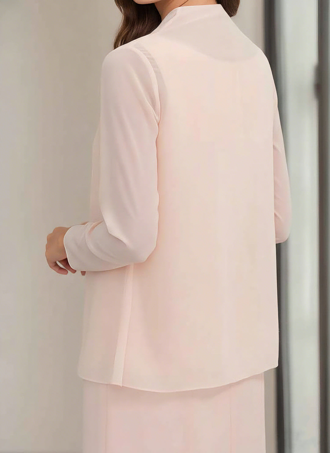 Gaine/Colonne Collier Bijou Tea Length Robes Mère de La Mariée avec veste & Perles