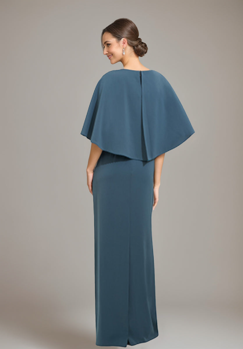 Robes de Mère de la Mariée et Du Marié à Encolure Dégagée, Fourreau/Colonne, avec Appliques et Perles