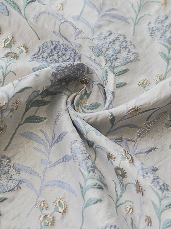 Robe mère de la mariée, Taille Plus, Ligne A/Princesse, Col en V, Jacquard, Manches 3/4, Longueur du Thé, Florale