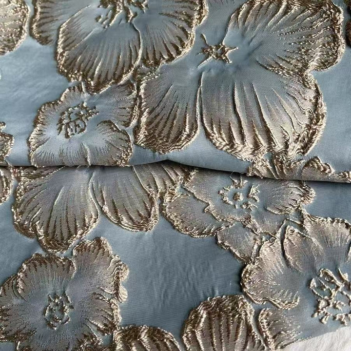 Robe mère de la mariée, Gaine/Colonne, Ligne A/Princesse, Col Capuchonné, Jacquard, Sans Manches, Longueur au Sol, Florale