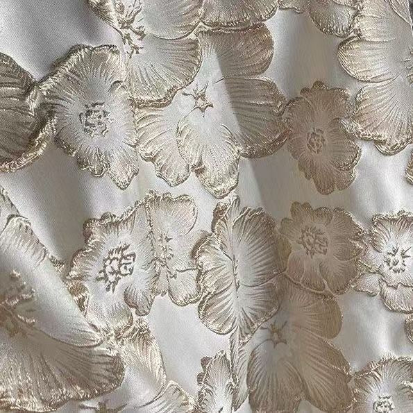 Robe mère de la mariée, Gaine/Colonne, Ligne A/Princesse, Col Capuchonné, Jacquard, Sans Manches, Longueur au Sol, Florale