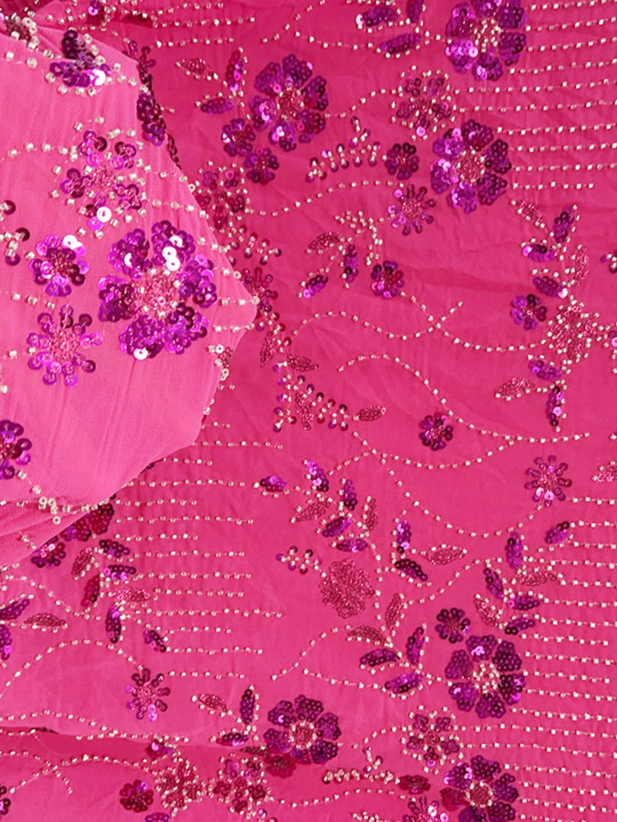 Robe Mère de la Mariée, Forme Droite/Colonne, Col Rond, Paillettes, Dentelle, Manches 3/4, Floral, Longueur à la Cheville