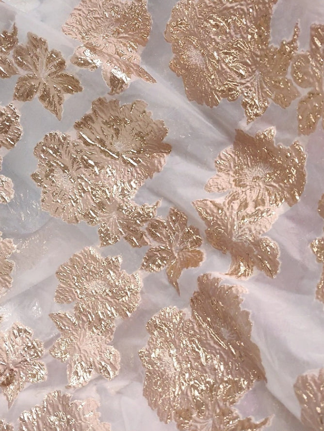 Robe Mère de la Mariée, Forme A-Ligne/Princesse, Col en V, Jacquard, avec Enveloppe, Sans Manches, Floral, Longueur au Sol