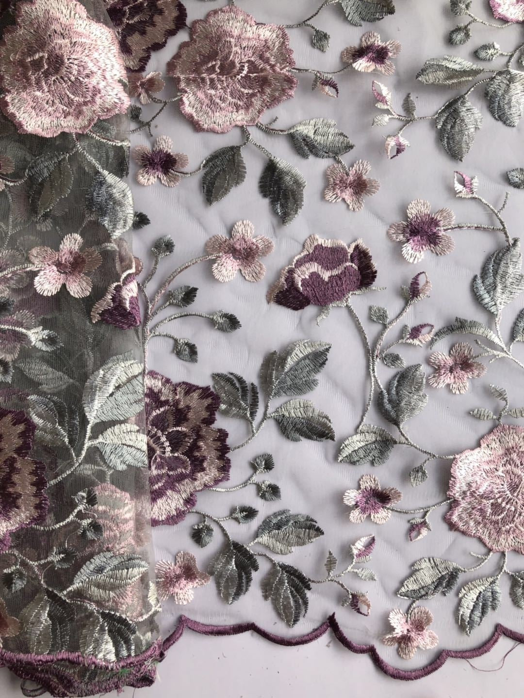 Robe Mère de la Mariée, 2 Pièces, Ligne A/Princesse, Col en V, Dentelle Florale, 3/4 Manches, Longueur du Thé