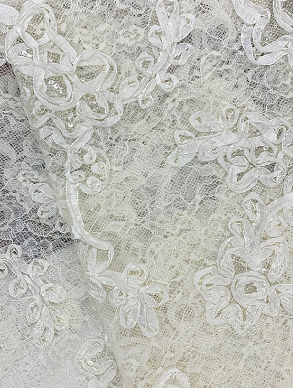 Tailleur Pantalon Mère de la Mariée en Mousseline à Col V Manches 3/4 Longueur de la Cheville avec Broderie en Dentelle