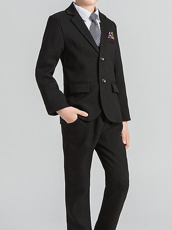 Ensemble de Vêtements pour Garçons, Blazer, Gilet, Pantalon avec Cravate, Tenue à Manches Longues, Ensemble de Costumes de Mariage pour Garçons de 3 à 12 Ans