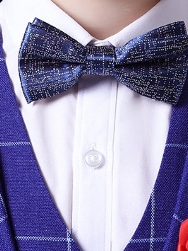Ensemble de Costume de Mariage 3 Pièces pour Garçon de 3 à 13 Ans avec Blazer, Gilet et Pantalon, Tenue de Soirée Formelle à Manches Longues