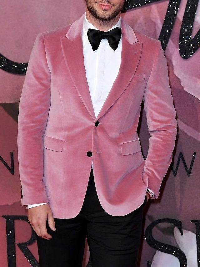 Veste Blazer à Deux Boutons à Coupe Ajustée pour Homme
