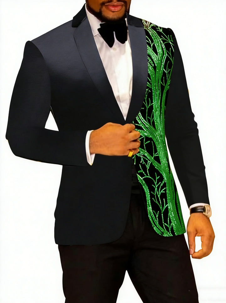 Costumes de Fête 2 Pièces à Boutonnage Simple et Coupe Standard pour Hommes