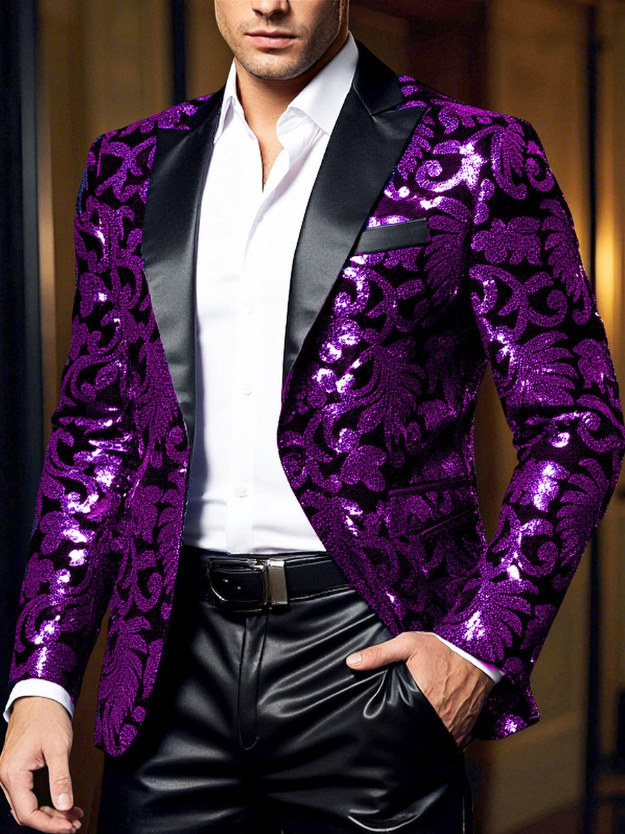 Costumes de Fête à Boutonnage Simple et Coupe Standard pour Hommes