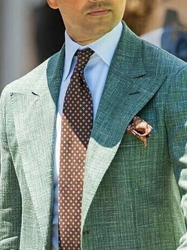 Veste Blazer à Deux Boutons à Coupe Ajustée pour Homme