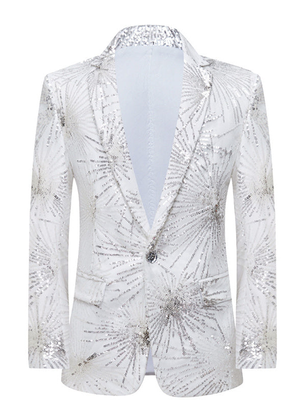 Costumes de Mariage pour Hommes en Polyester à Manches Longues et à Boutonnage Simple, Coupe Ajustée