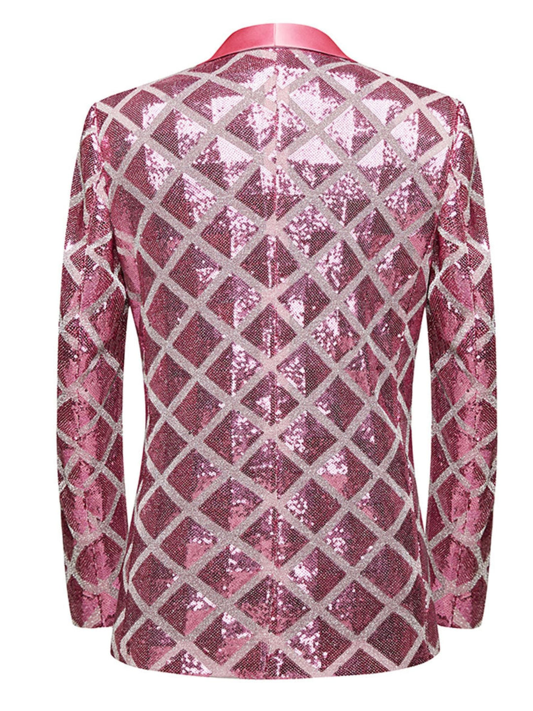 Costume à Simple Boutonnage à Paillettes Rouges pour Homme, Tenue de Soirée Décontractée et Tendance