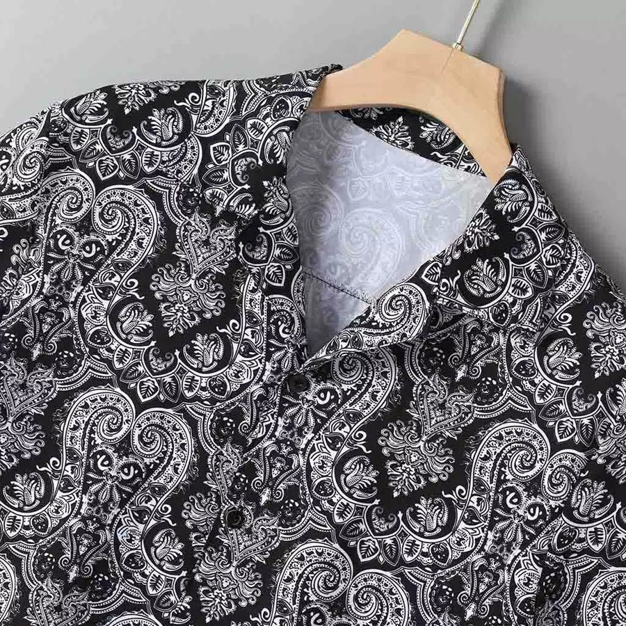 Chemise homme à revers, manches courtes, décontractée, ample, floral, pour plage
