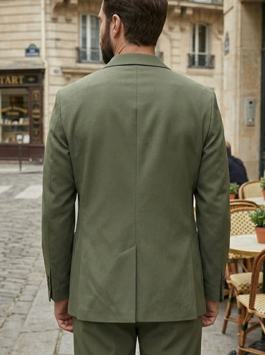 Costume Haut Ample Simple Fin Veste Single-Boutonnage One-Buton
