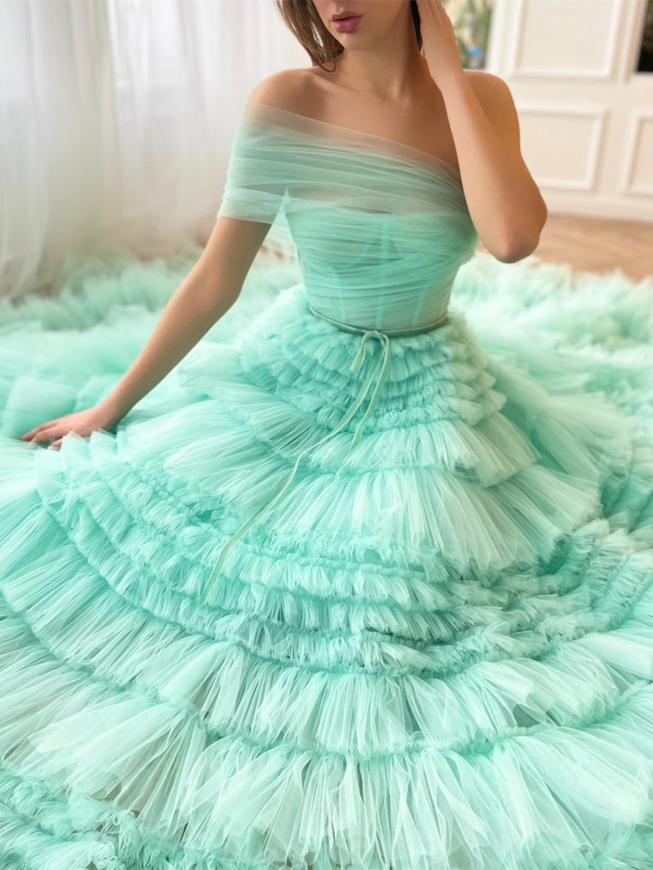 Robe de Bal Trapèze/Princesse Asymétrique Sans Manches, Longueur Au Sol, avec Plis