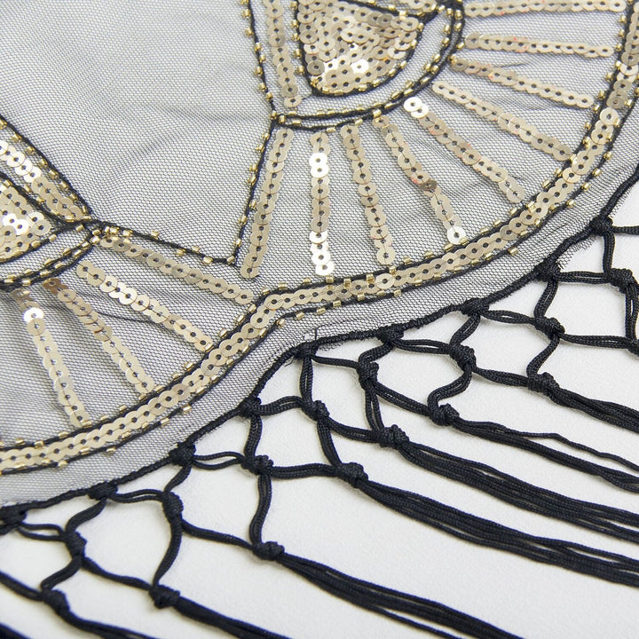 Robe Vintage à Franges et Paillettes pour Femme