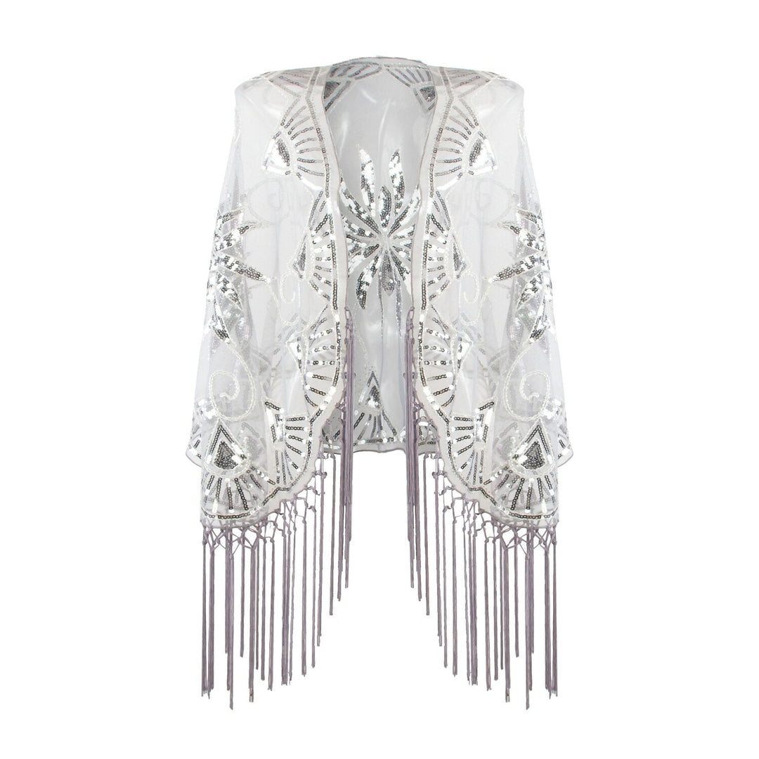 Robe Vintage à Franges et Paillettes pour Femme