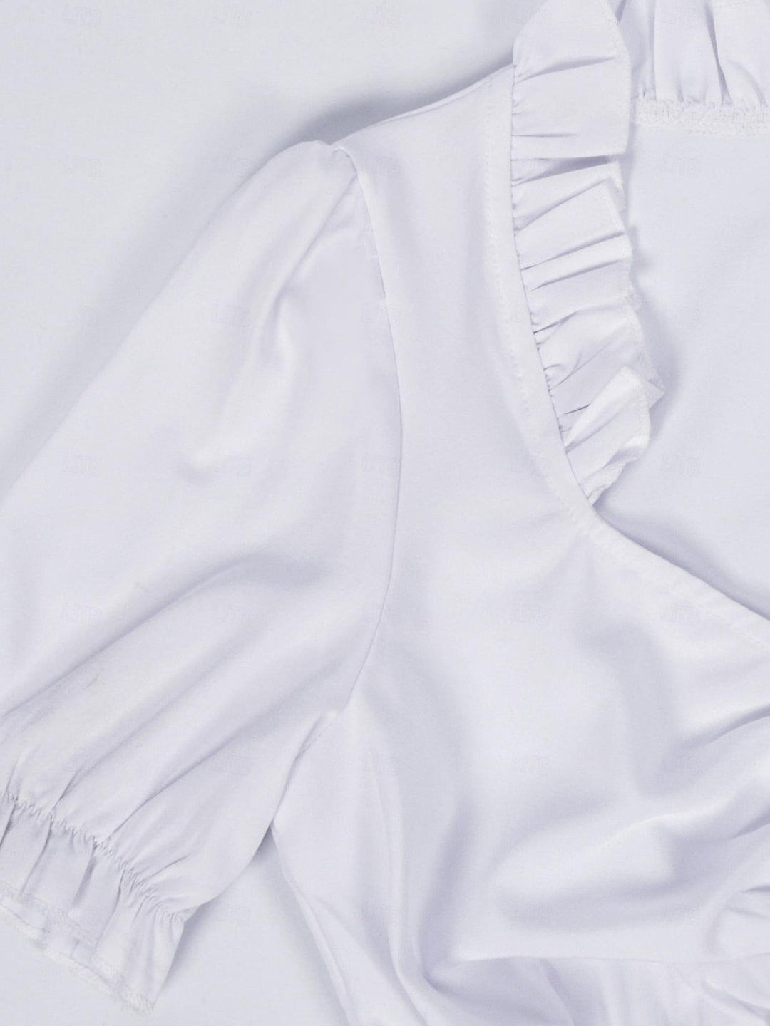 Robe Vintage Trapèze/Princesse à Col Bijou et Manches Mi-Longues avec Nœud