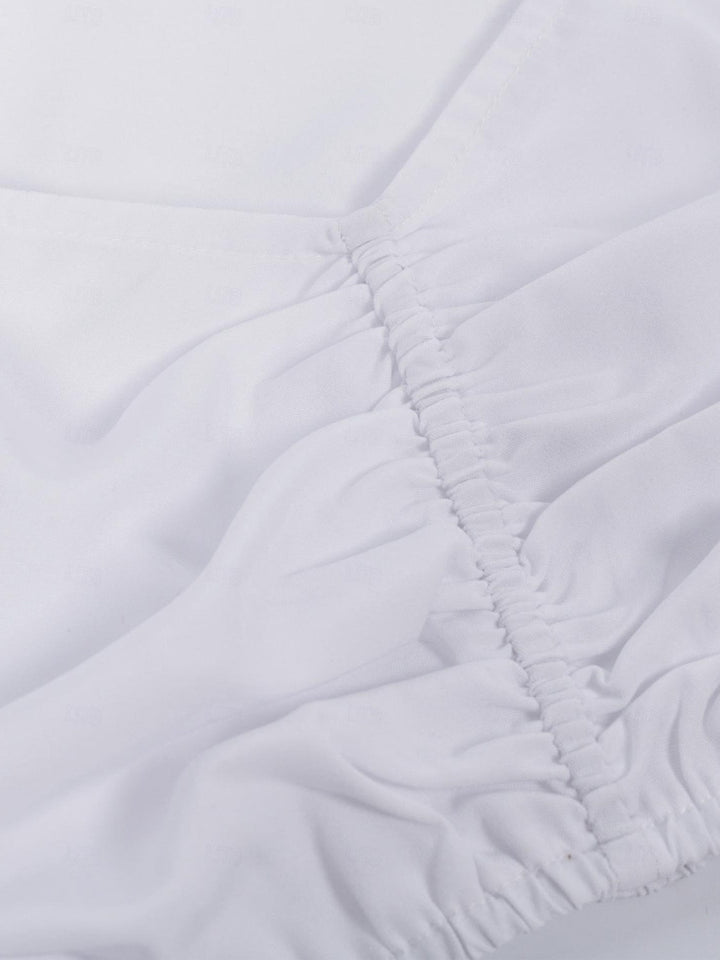 Robe Vintage Trapèze/Princesse à Col Bijou et Manches Mi-Longues avec Nœud