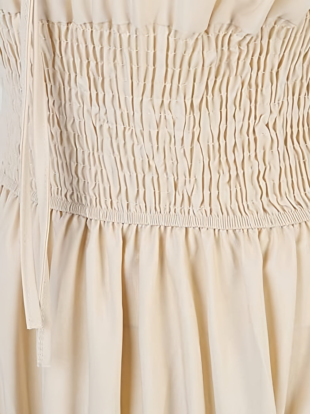 Robe Vintage Trapèze/Princesse Sans Manches, Longueur Cheville, Sans Bretelles, avec Volants