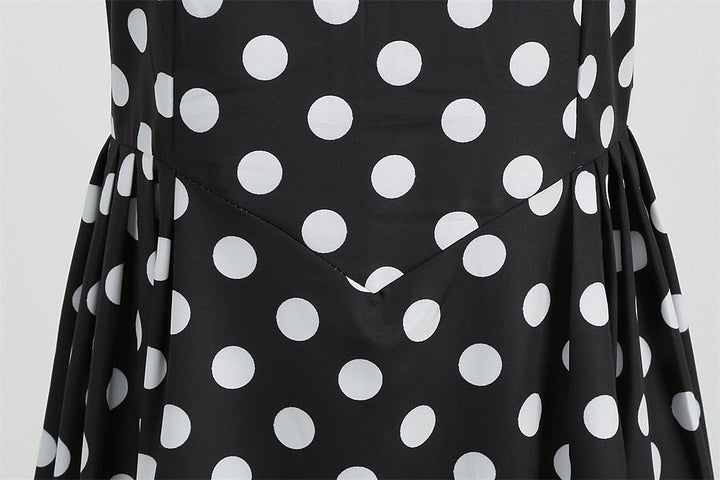 Robe Vintage Trapèze/Princesse à Épaules Dénudées Sans Manches et Longueur Cheville