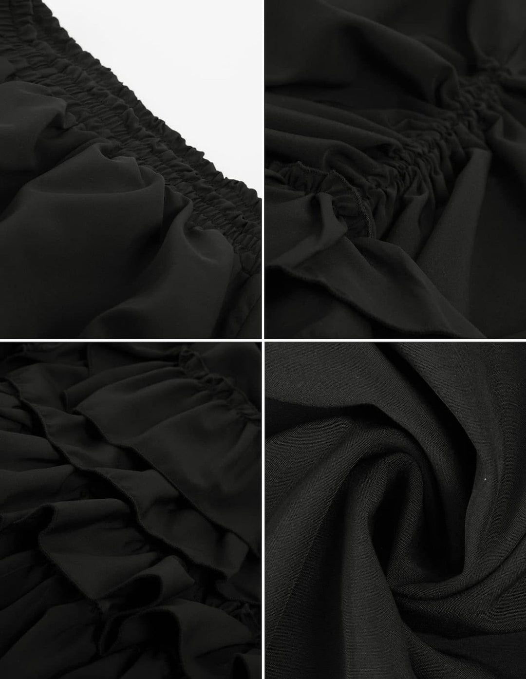 Jupes Décontractées Vintage Punk à Volants