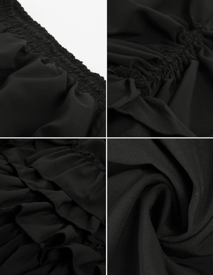 Jupes Décontractées Vintage Punk à Volants