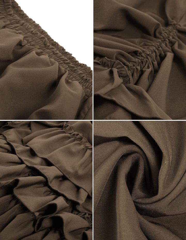 Jupes Décontractées Vintage Punk à Volants