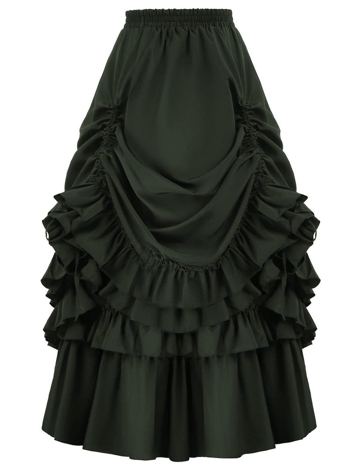 Jupes Décontractées Vintage Punk à Volants