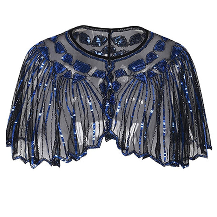 Châle Des Années 1920, Châle de Soirée à Paillettes et Perles