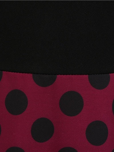 Robe Vintage Trapèze/Princesse à Col en V Sans Manches et Longueur Genou