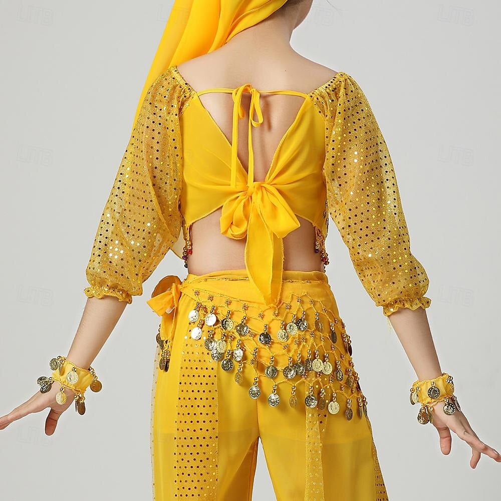 Haut à Manches Longues pour Danse Du Ventre pour Enfants