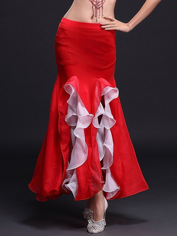 Jupe de Danse Du Ventre à Volants pour Femme