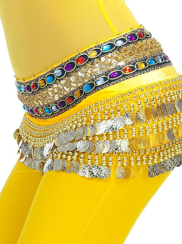 Perles de Pièces de Danse Du Ventre Cristaux / Strass Formation pour Femmes