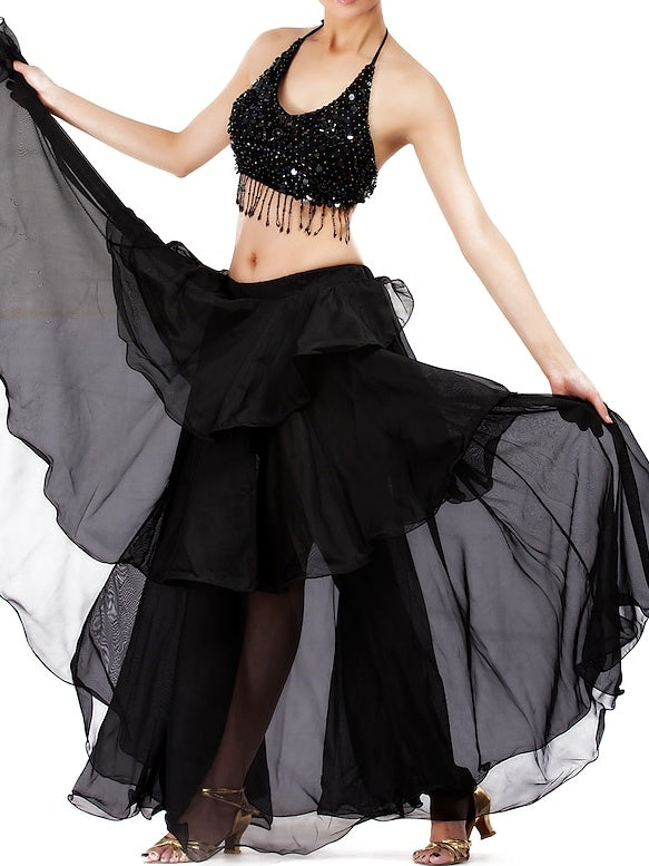 Jupe de Danse Du Ventre à Volants pour Femme