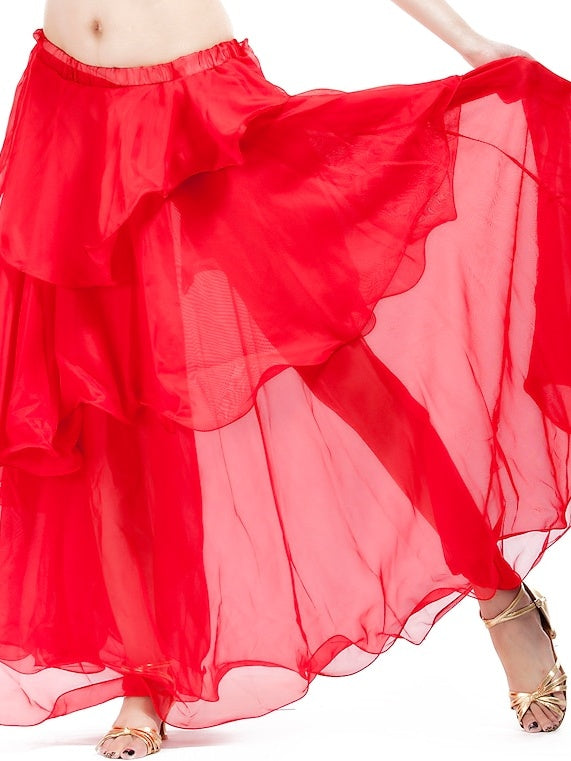 Jupe de Danse Du Ventre à Volants pour Femme