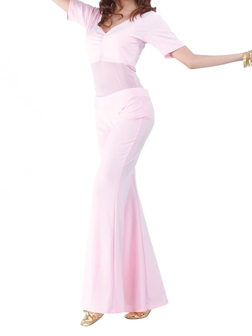 Haut à Manches Courtes de Danse Du Ventre à Volants pour Femme