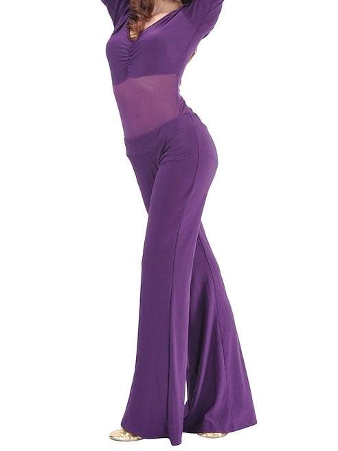 Haut à Manches Courtes de Danse Du Ventre à Volants pour Femme