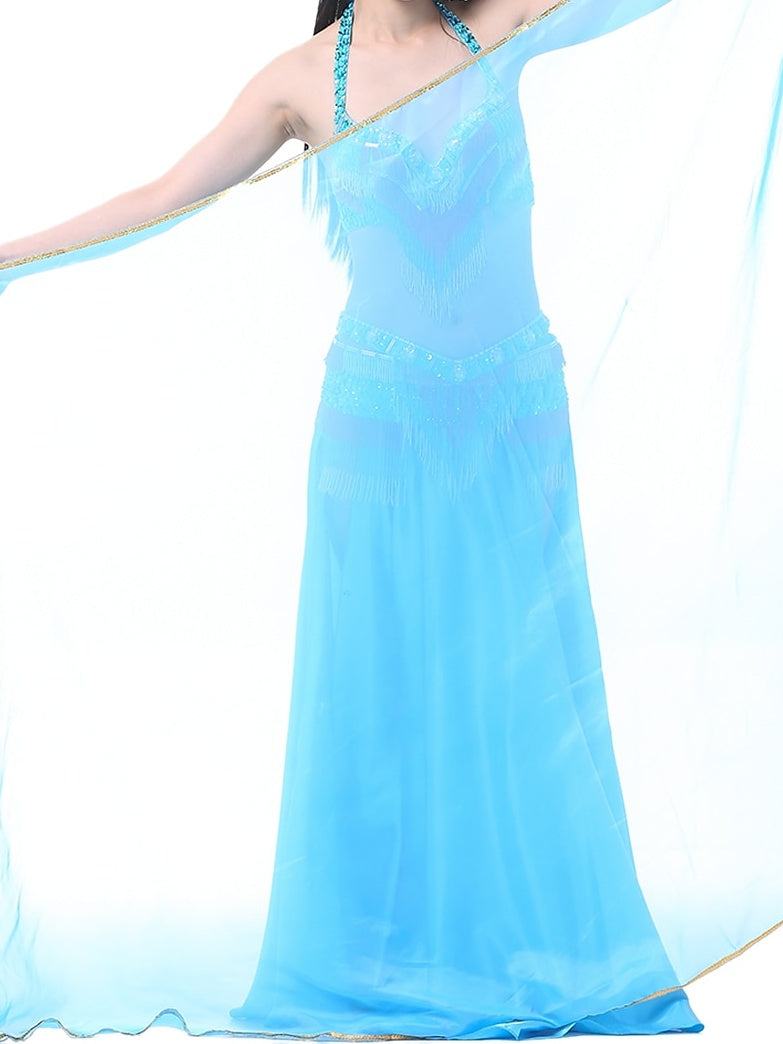 Accessoires de Danse Du Ventre Voile Foulard à Main Foulard en Mousseline de Soie pour Femme Accessoires D'Entraînement Multicolores