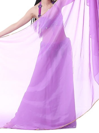 Accessoires de Danse Du Ventre Voile Foulard à Main Foulard en Mousseline de Soie pour Femme Accessoires D'Entraînement Multicolores