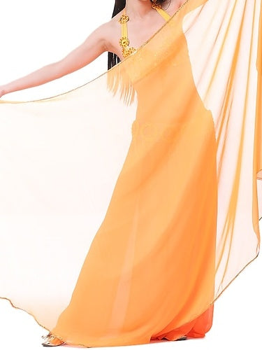 Accessoires de Danse Du Ventre Voile Foulard à Main Foulard en Mousseline de Soie pour Femme Accessoires D'Entraînement Multicolores