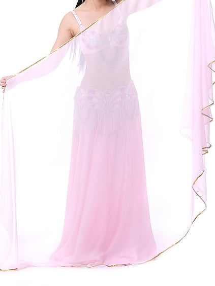 Accessoires de Danse Du Ventre Voile Foulard à Main Foulard en Mousseline de Soie pour Femme Accessoires D'Entraînement Multicolores