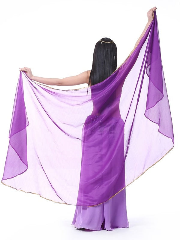 Accessoires de Danse Du Ventre Voile Foulard à Main Foulard en Mousseline de Soie pour Femme Accessoires D'Entraînement Multicolores